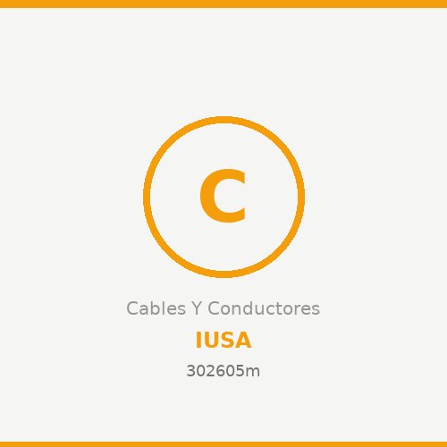 302605 CABLE MULTIPLE 1+1 CAL 6 AEREO IUSA POR METRO